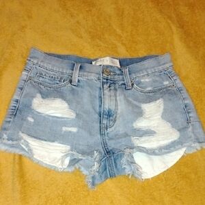 Women's Distressed Denim‎ Shorts Mudd 3